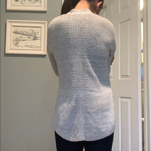 Loft - xs - gray knit open front sweater - Picture 4 of 4